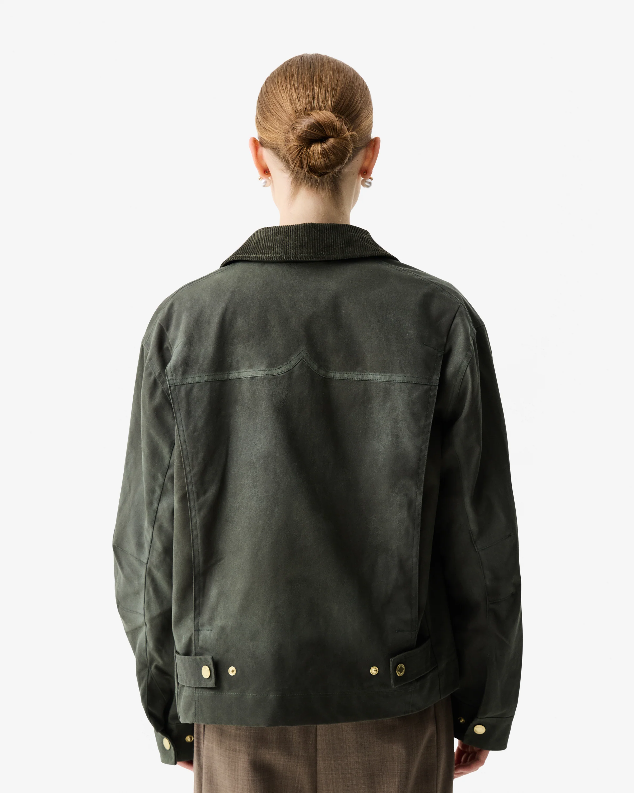 Leith Oversized Waxed Jacket Kambaba - Image 3