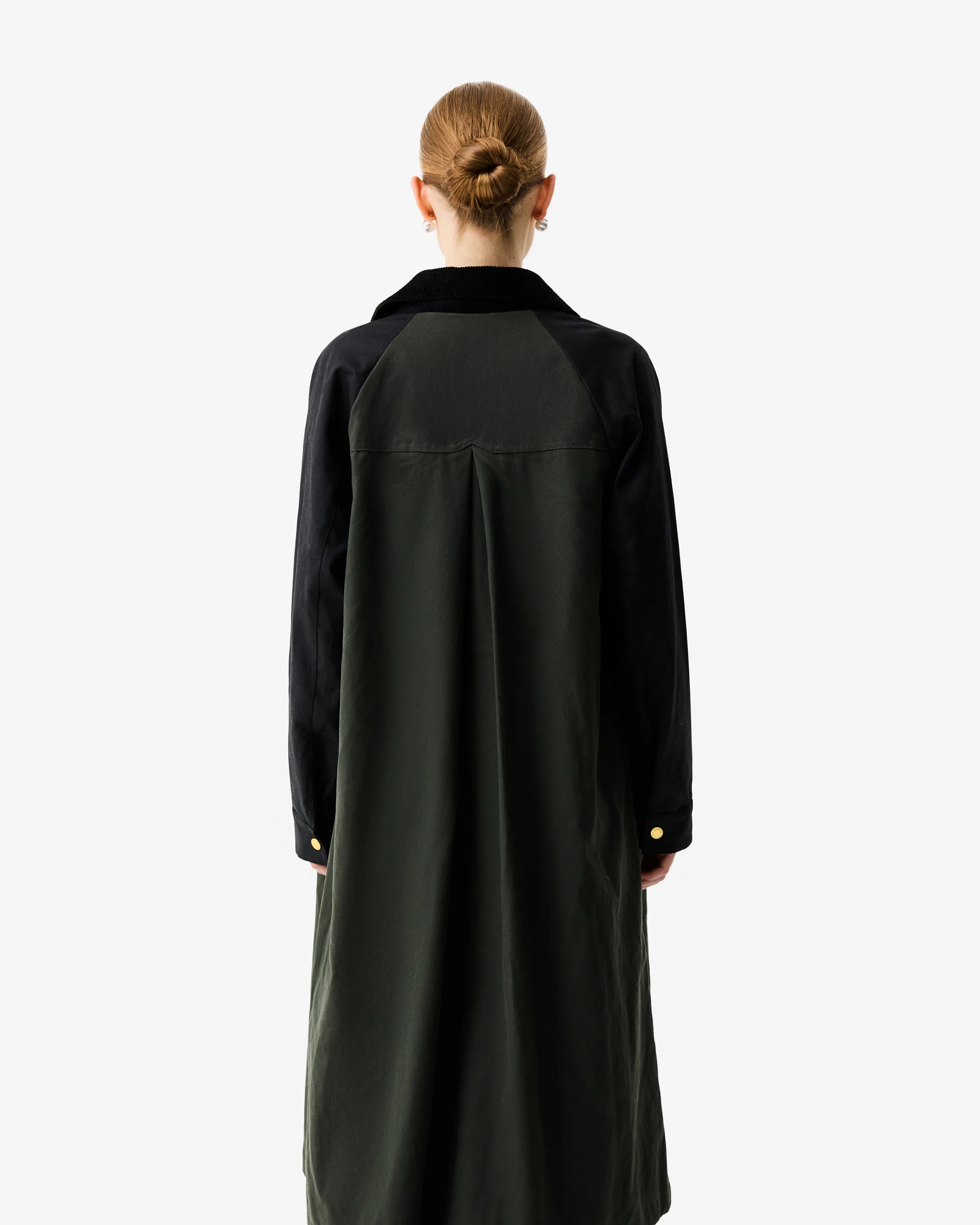 Harrow Patch Colour Block Waxed Coat - Image 3