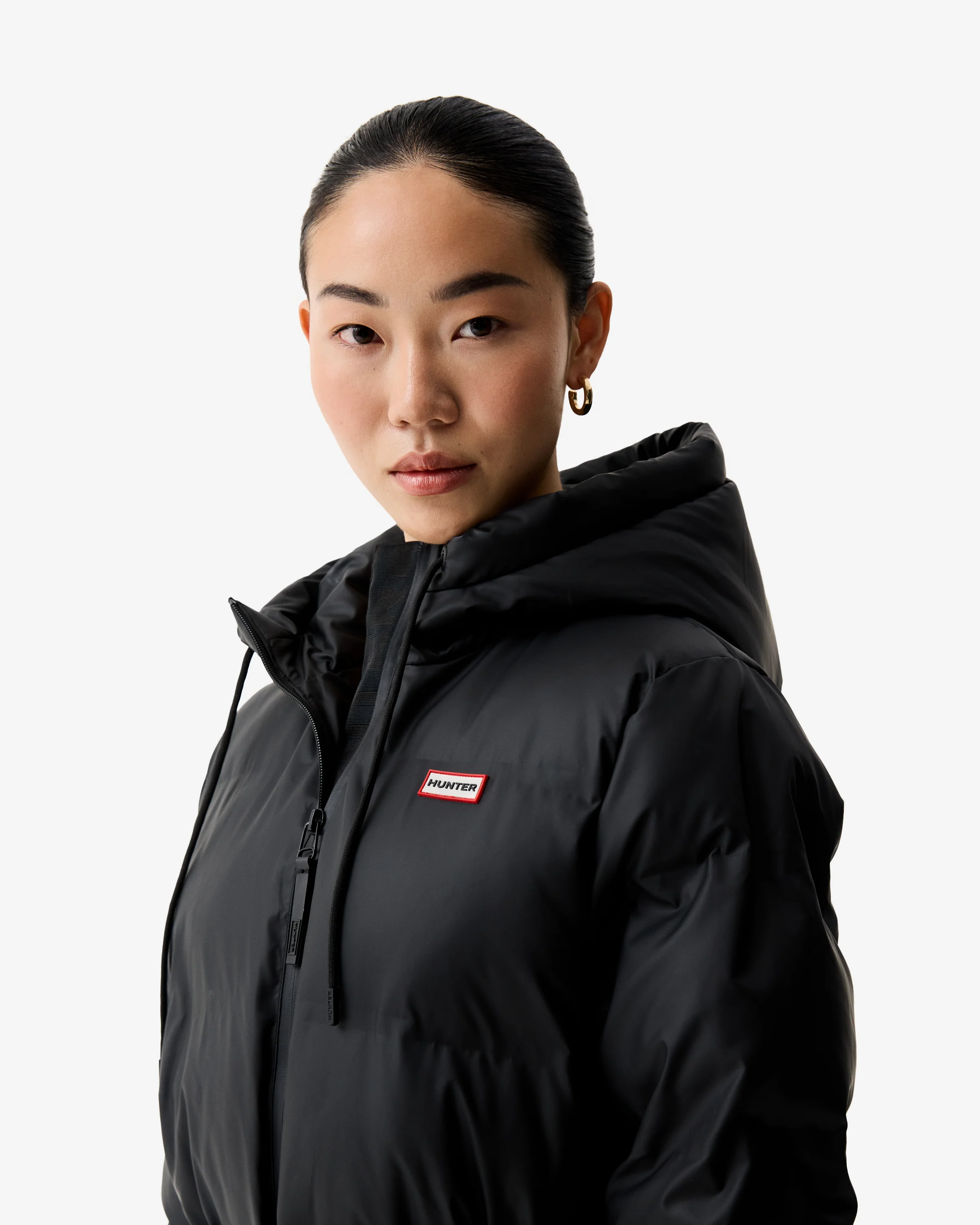Hutchison Sonic Welded Puffer Jacket Black - Image 4