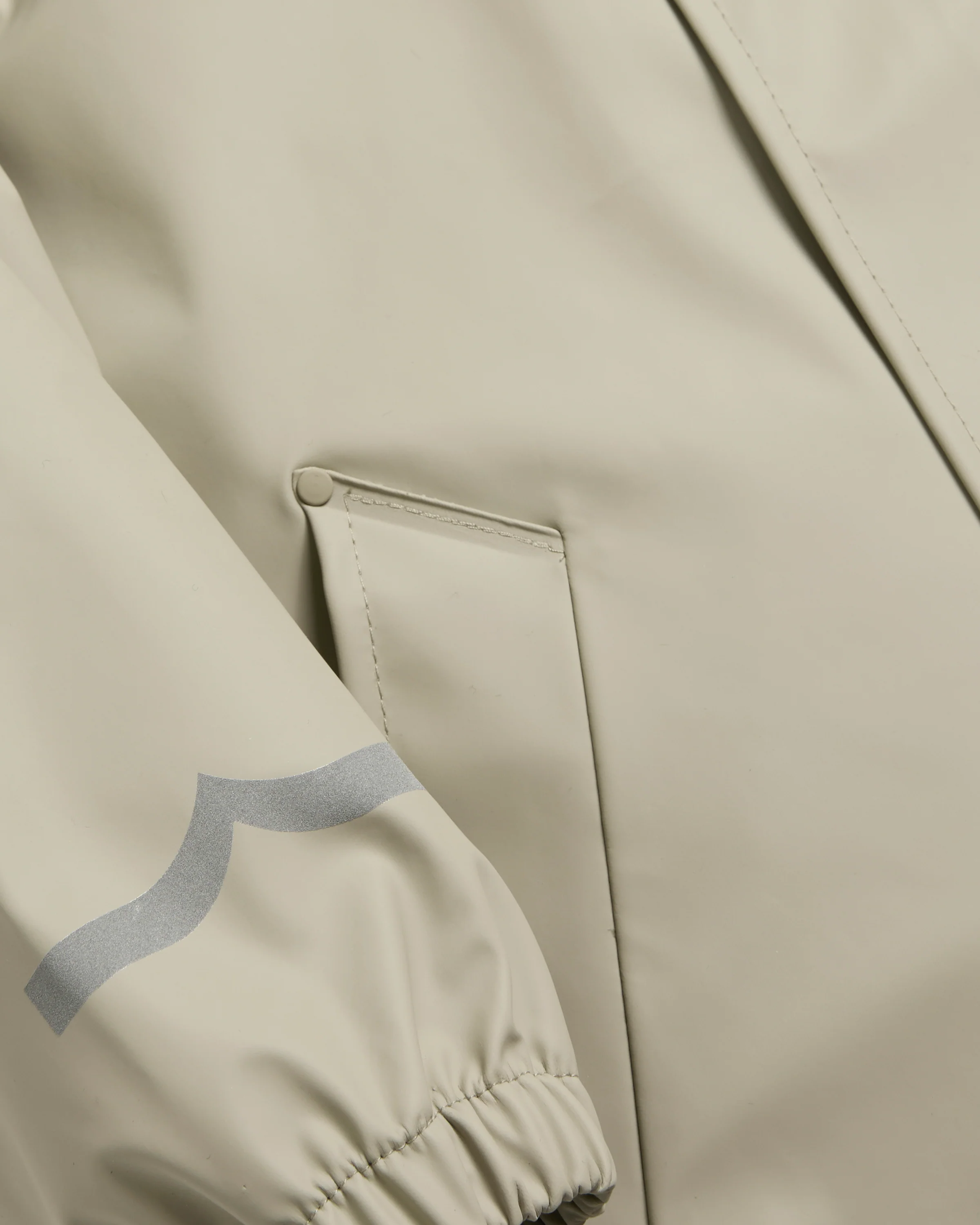 Maison Kitsune X Hunter Kids Rain Jacket Stone Beige - Image 5