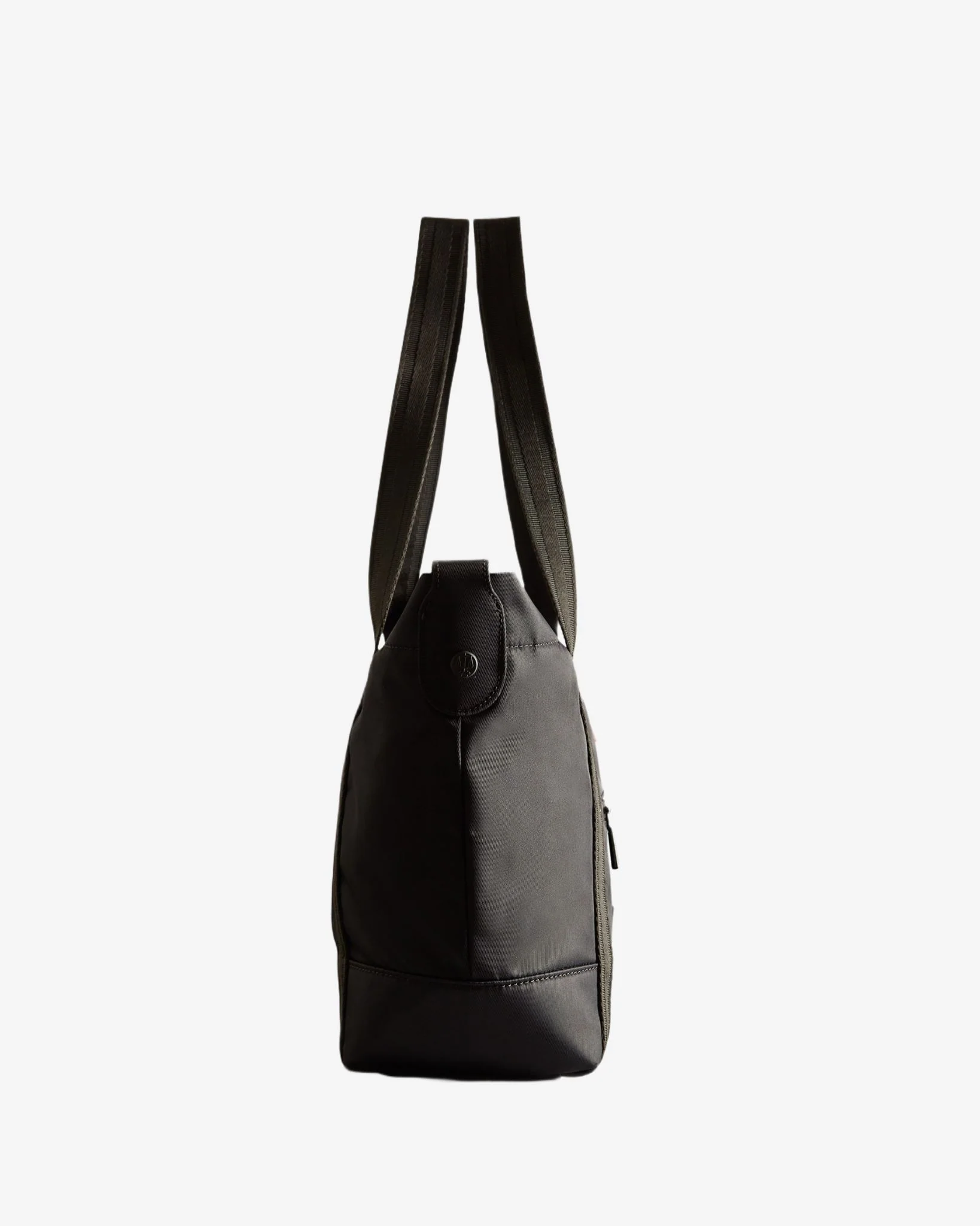Nylon Midi Topclip Tote Bag Black - Image 3