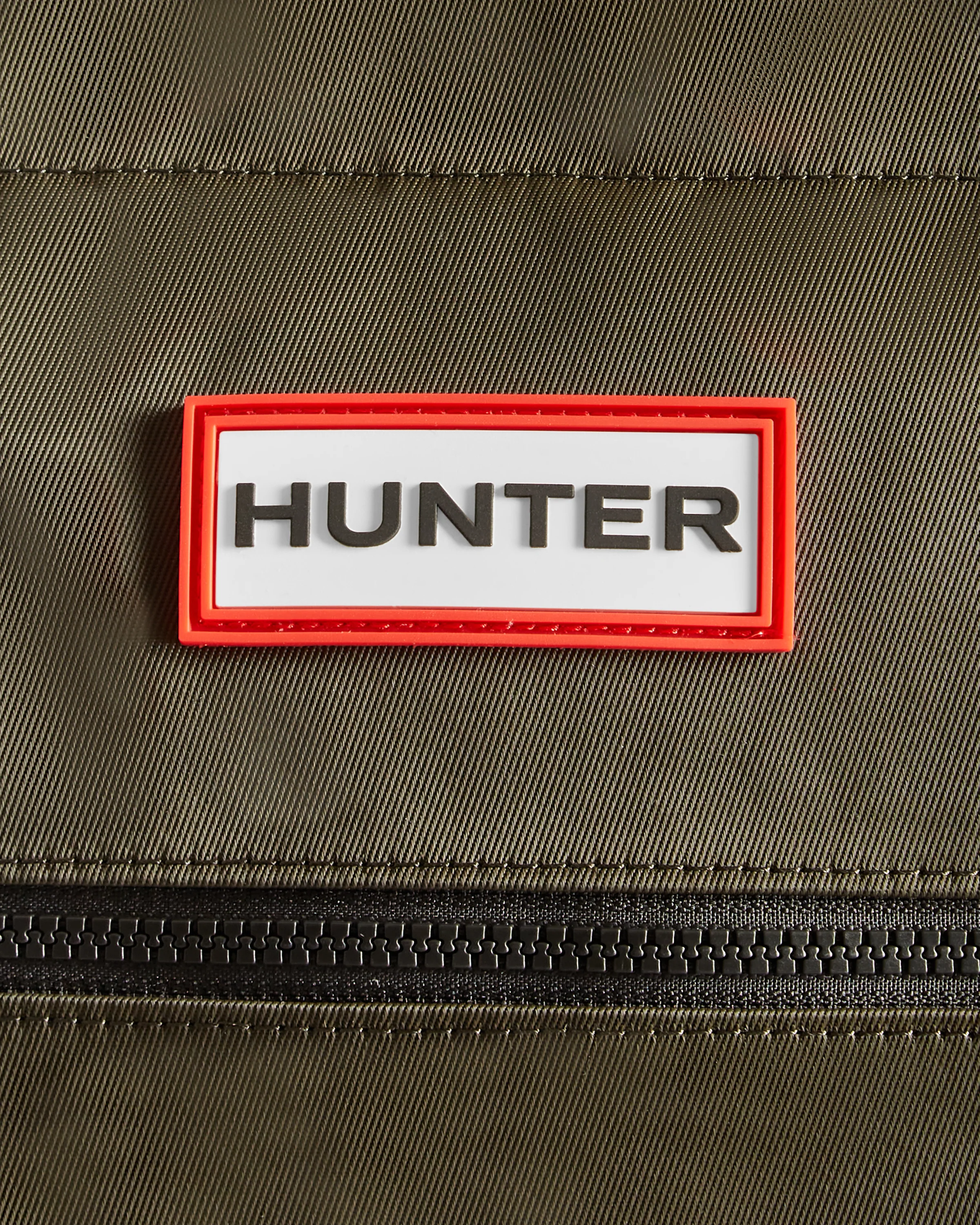 Nylon Midi Topclip Tote Bag Dark Olive - Image 4