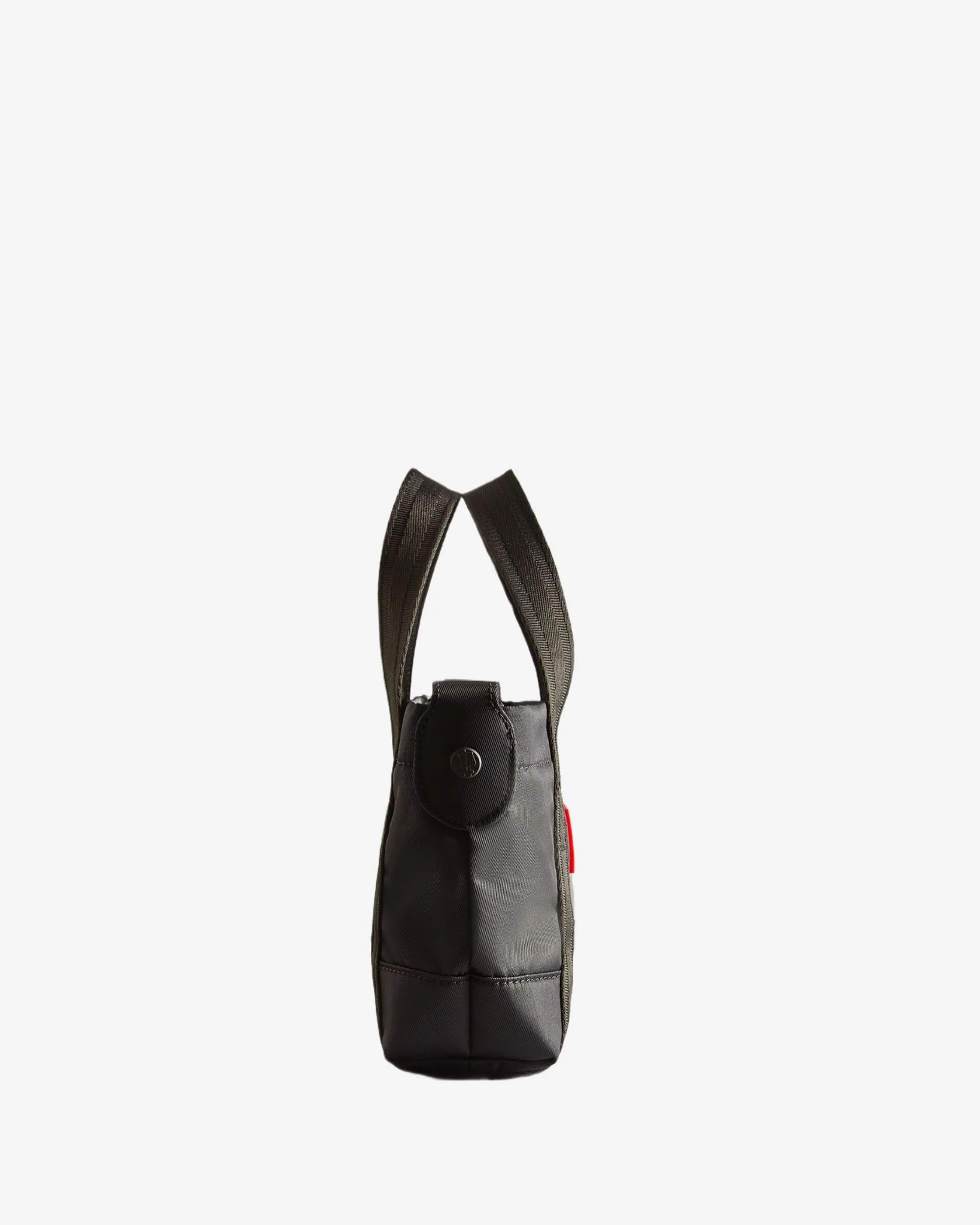 Nylon Mini Topclip Tote Bag Black - Image 3