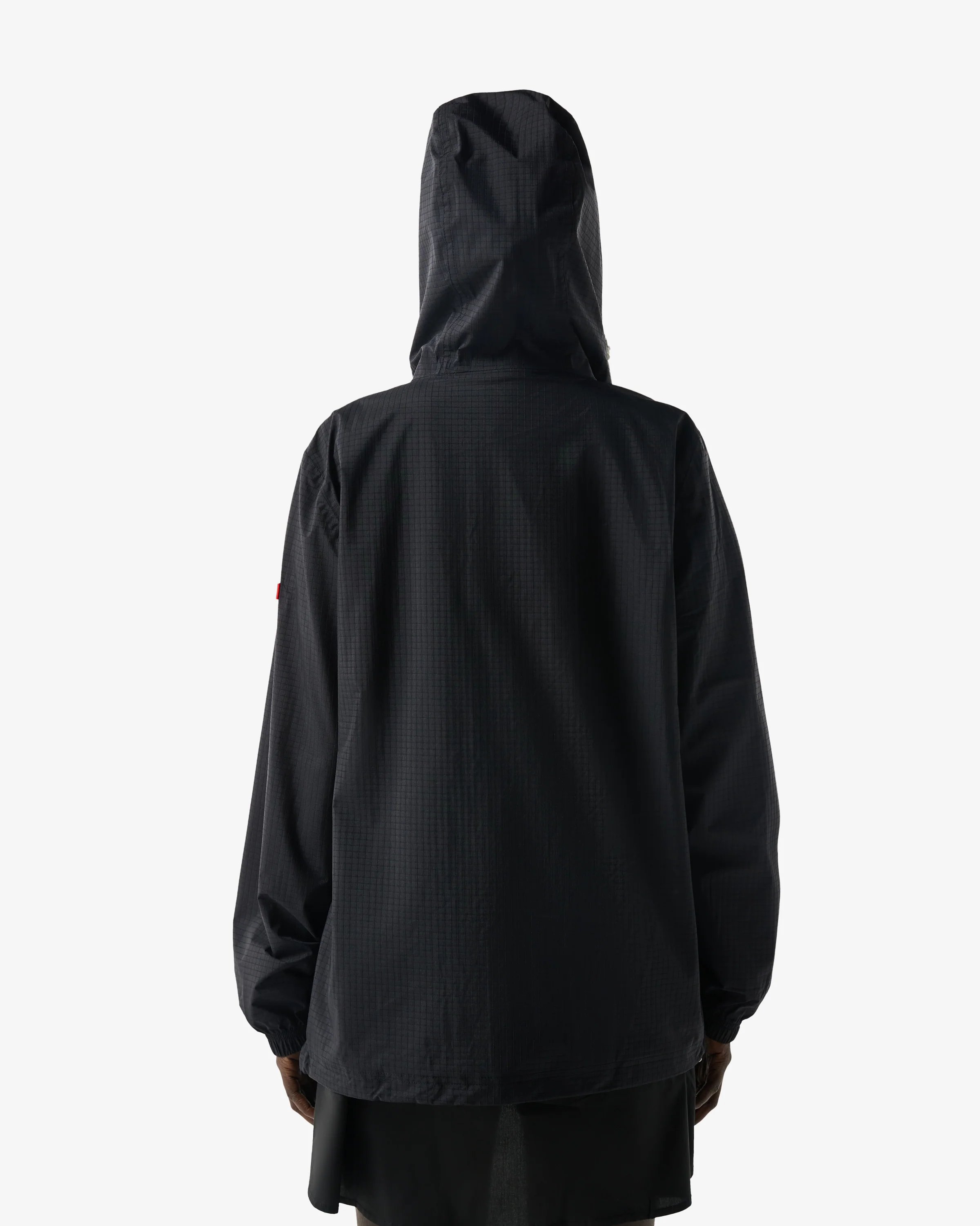 Unisex Packable Rain Jacket Black - Image 6