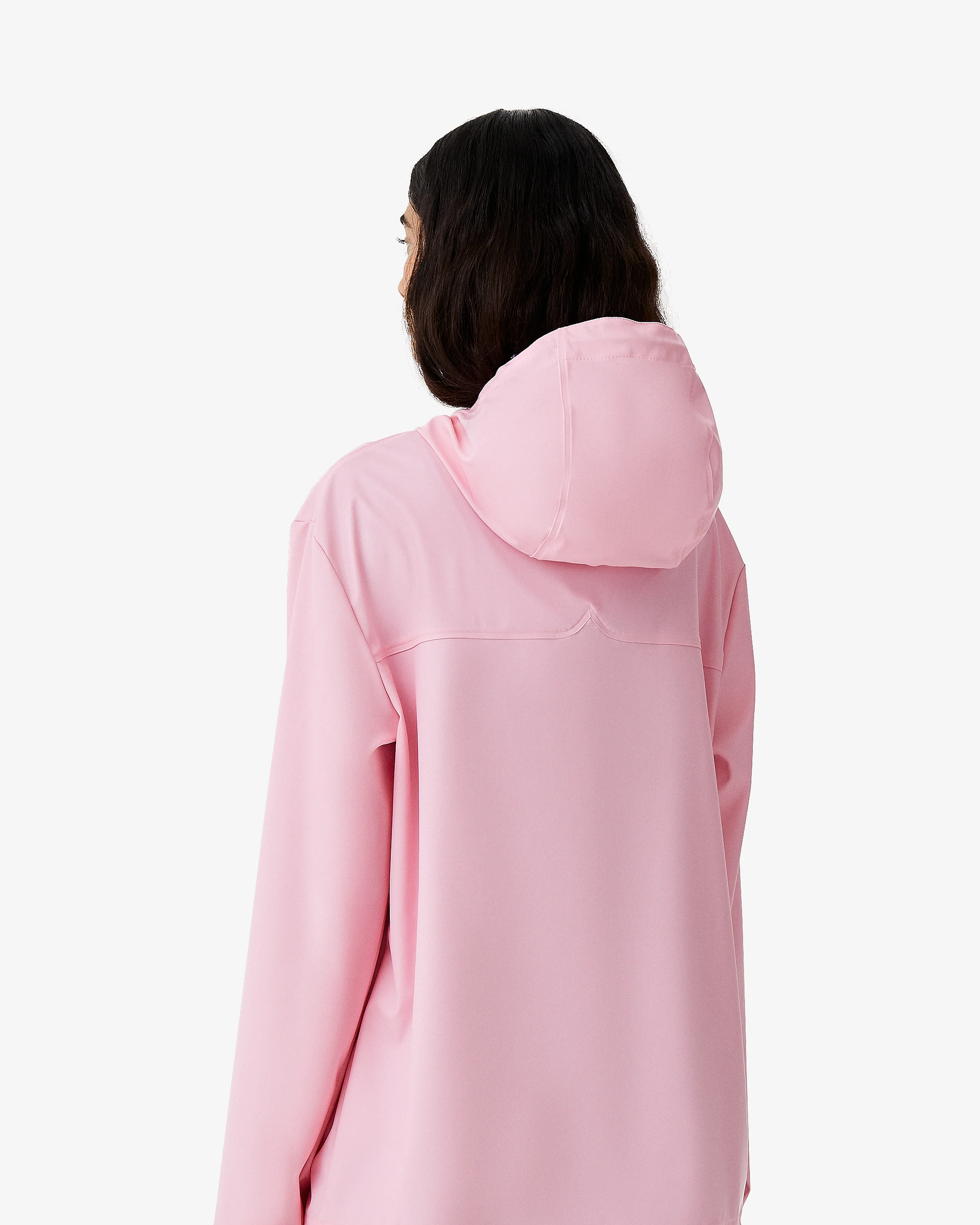 Unisex Downpour Izzy Hooded Rain Jacket Prism Pink - Image 4