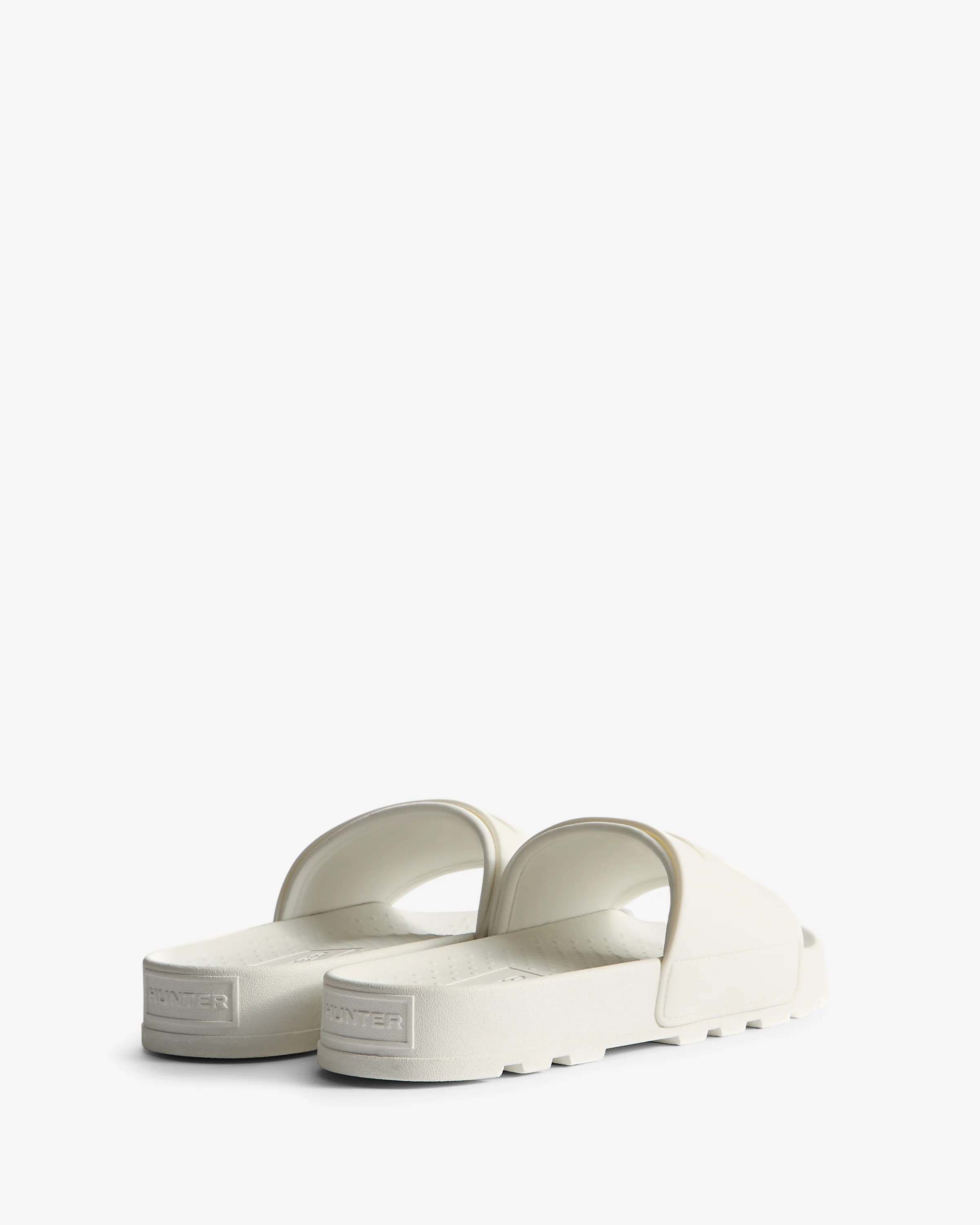 Womens Embossed Silicone Slider White - Image 3