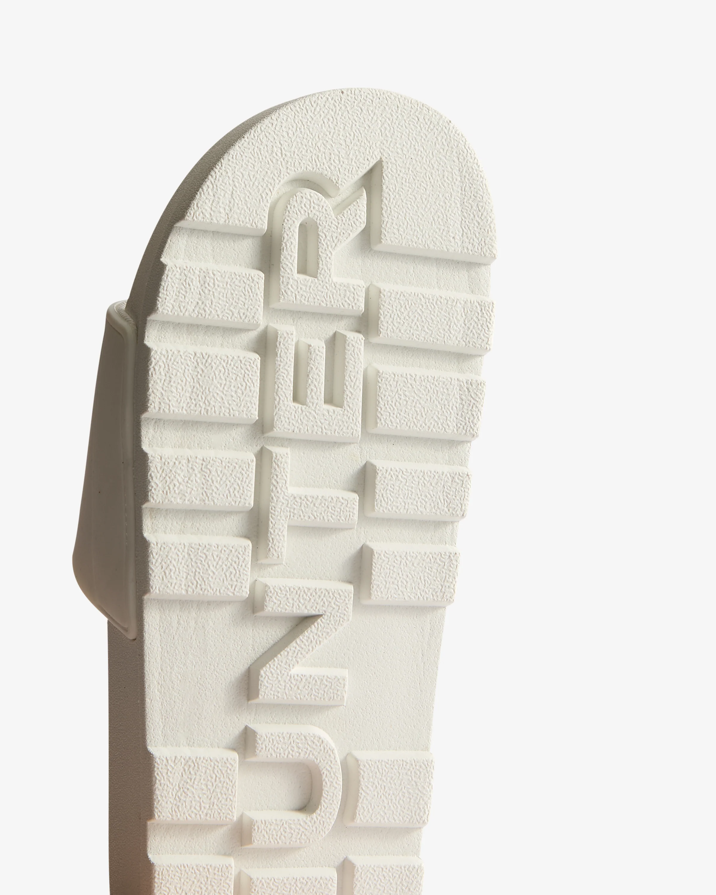 Womens Embossed Silicone Slider White - Image 5