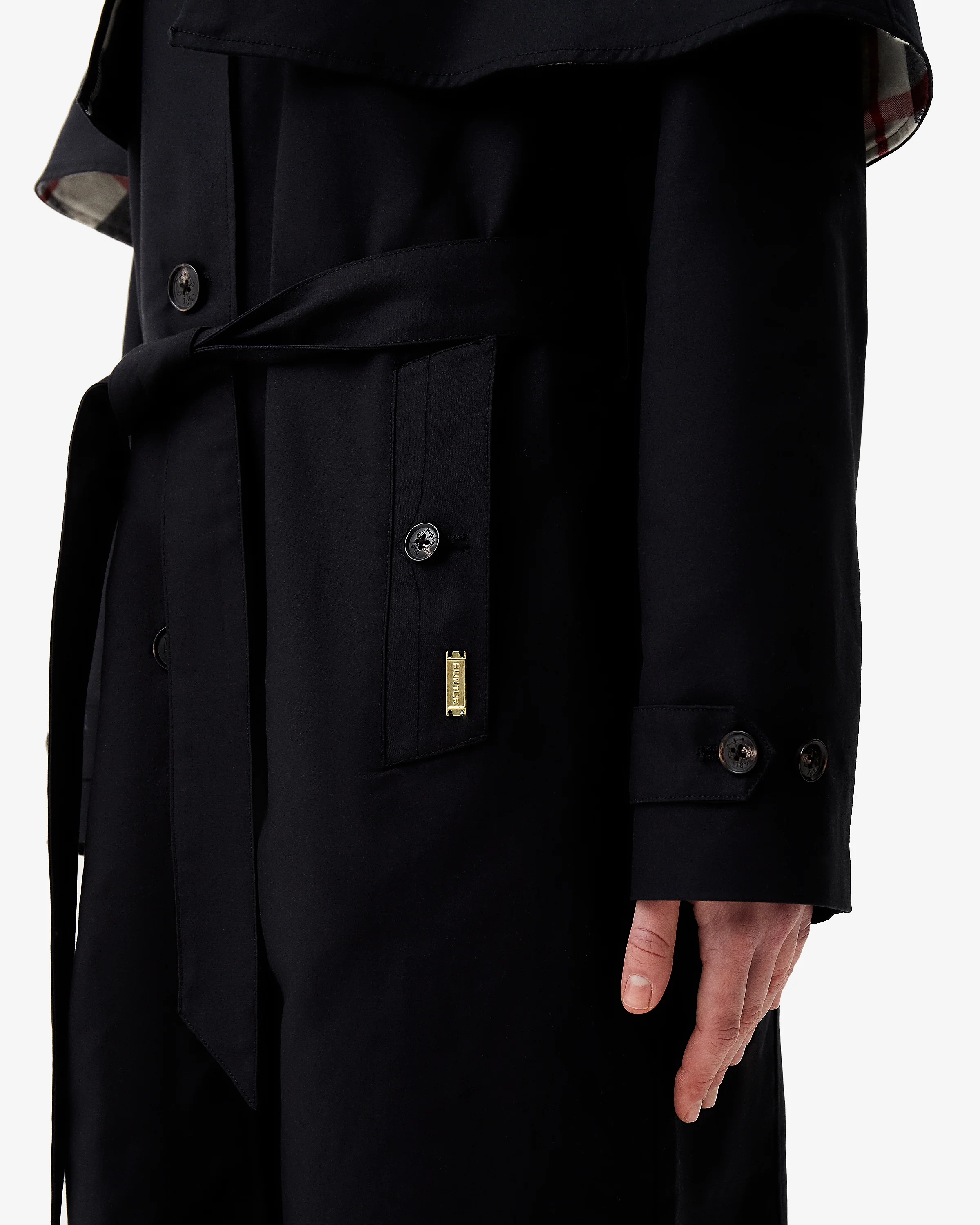 Womens Keltie Trench Coat Black - Image 3