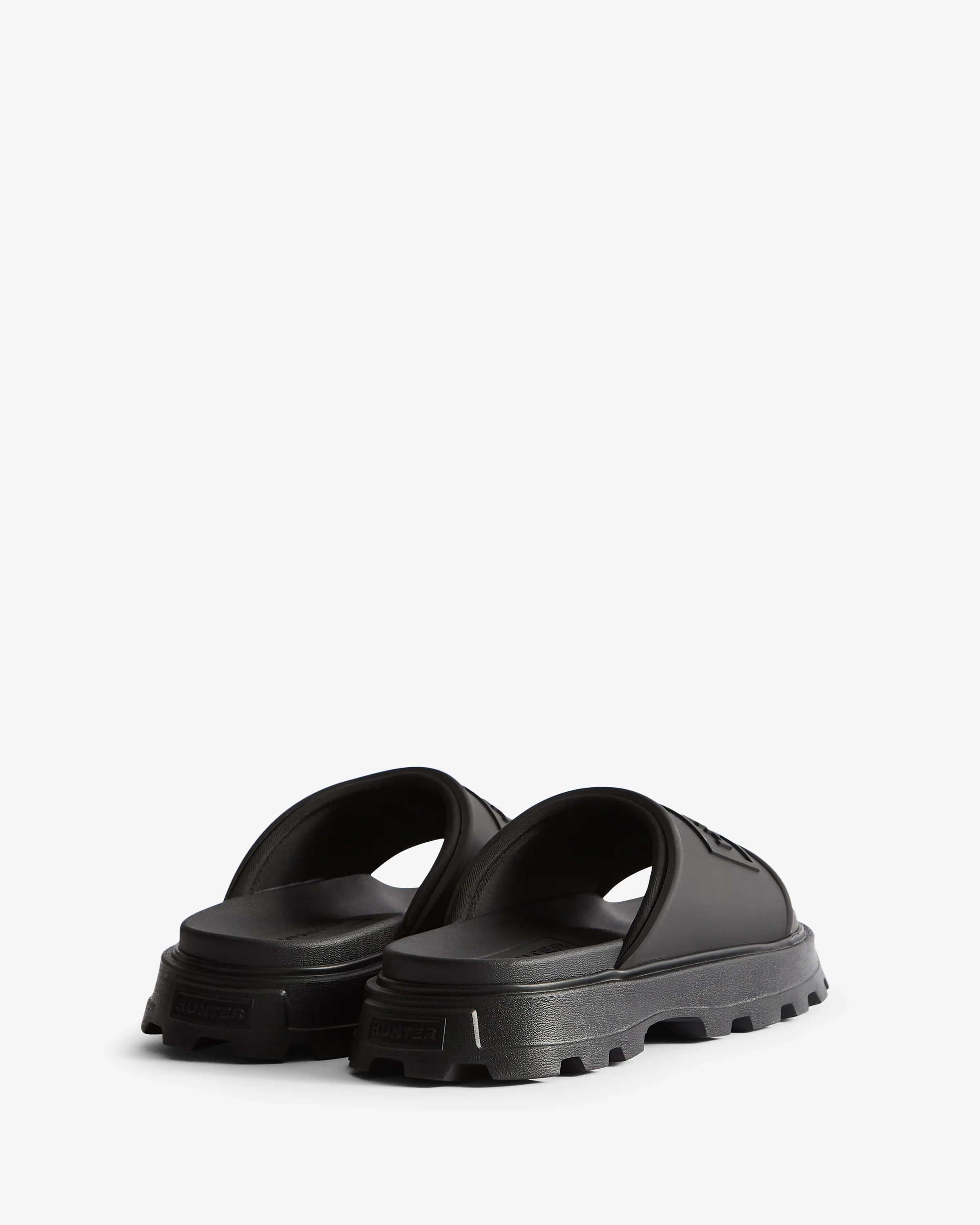 Womens Moulded Stacked Slider Black - Image 3
