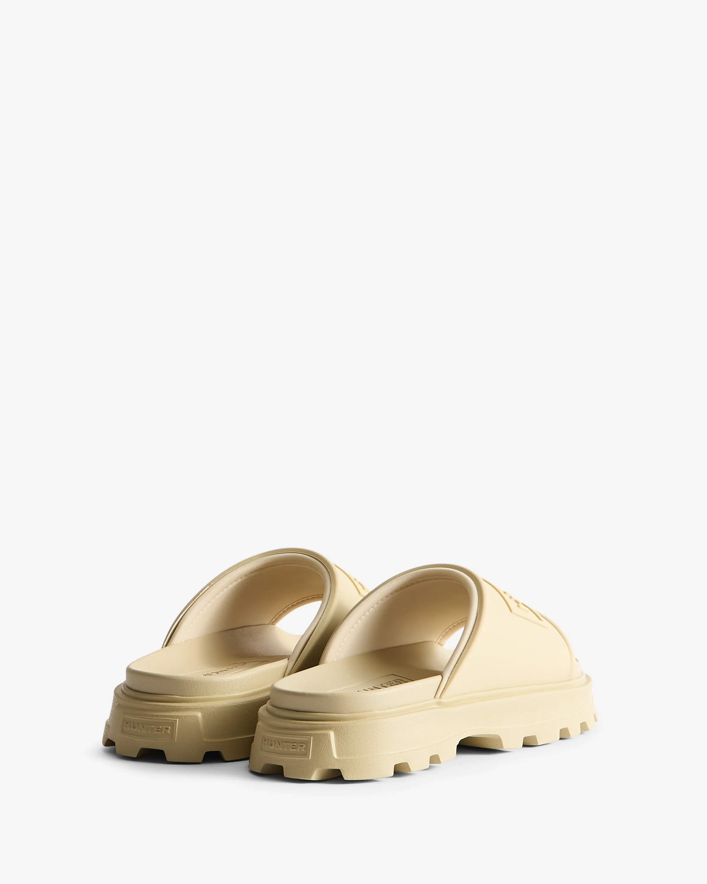 Womens Moulded Stacked Slider Gravel - Image 3