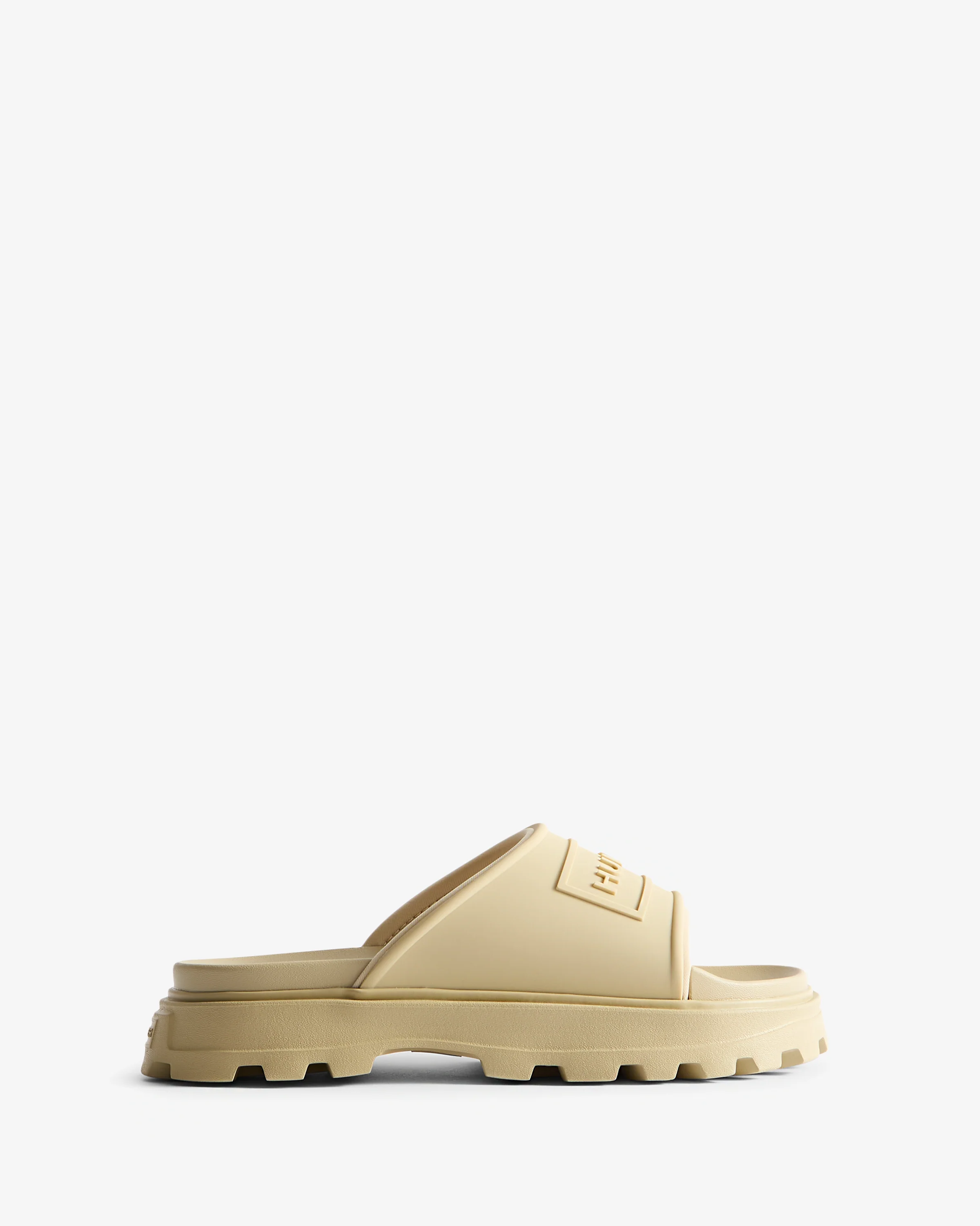 Womens Moulded Stacked Slider Gravel - Image 4